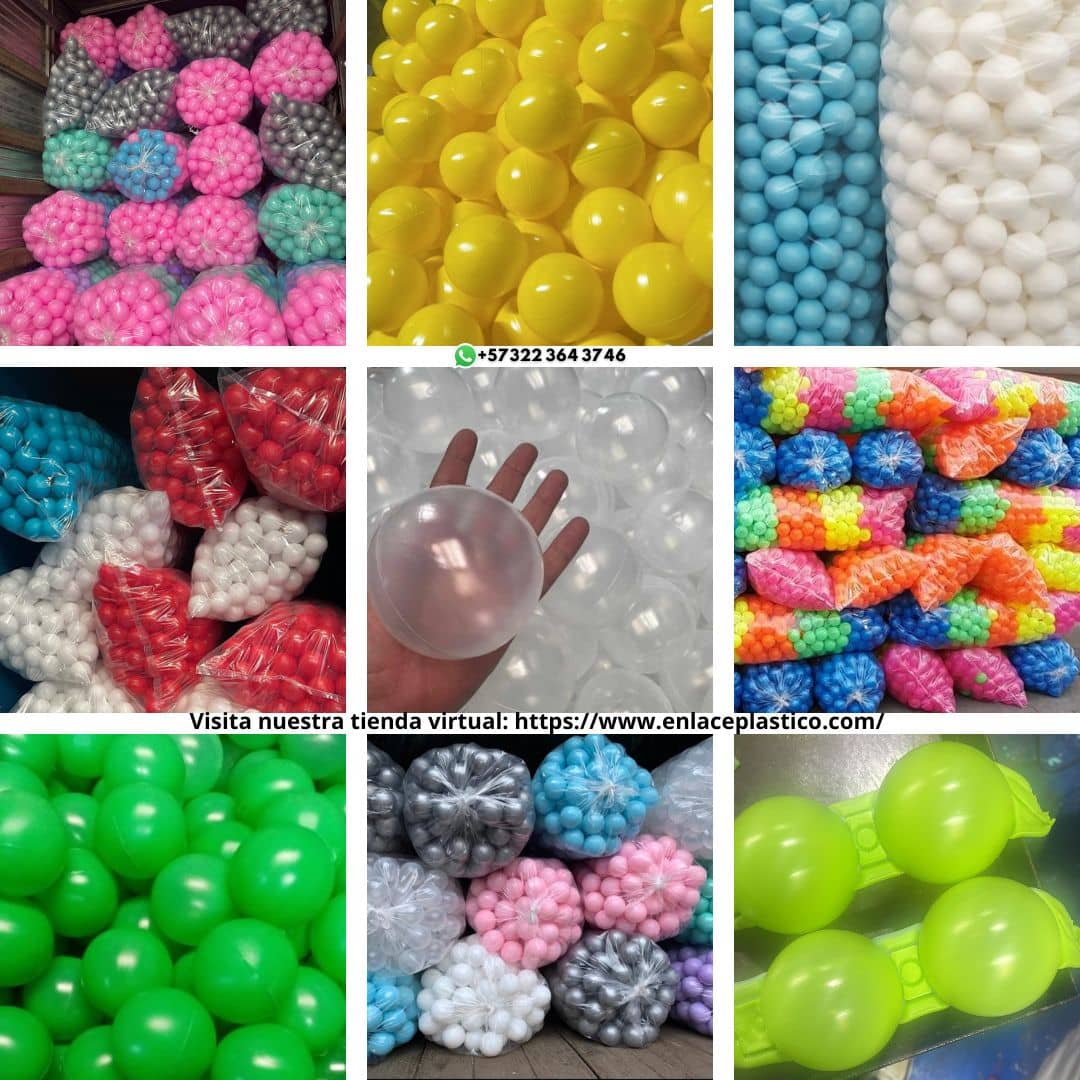 Disfruta estas vibrantes pelotas plásticas para piscina